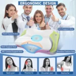 Cervical Pillow for Neck Pain Relief Ergonomic Memory Foam Pillow for Sleeping Comfort Support and Breathable Pillowcase - Image 2