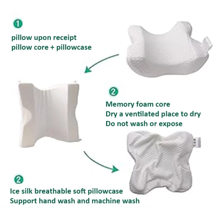 Couple Cuddle Pillow with Hand Hole Memory Foam Love Pillow for Couples Anti-Hand Numb Desk Nap Sleeping Pillow Valentine's Day - Image 6