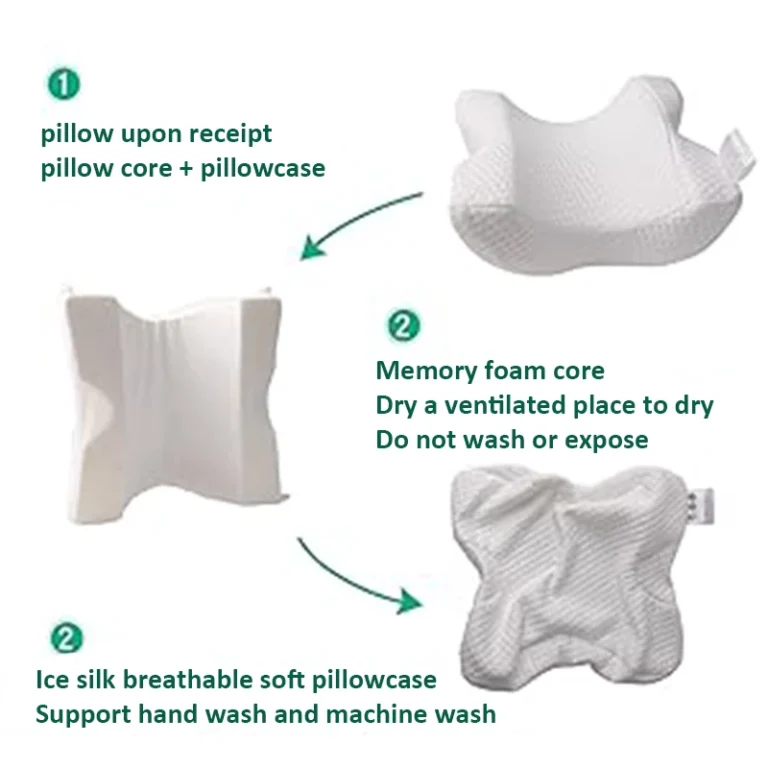 Couple Cuddle Pillow with Hand Hole Memory Foam Love Pillow for Couples Anti-Hand Numb Desk Nap Sleeping Pillow Valentine's Day - Image 6