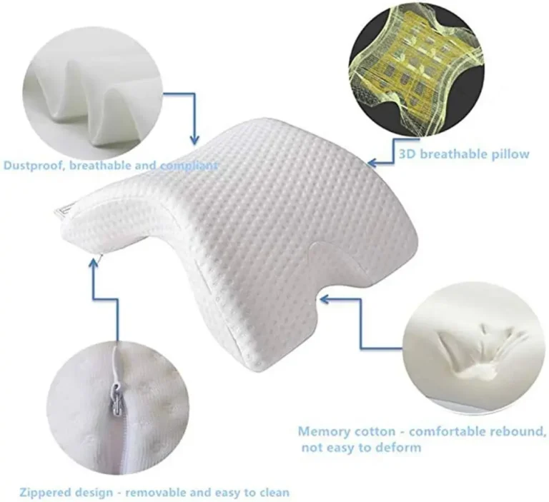 Couple Cuddle Pillow with Hand Hole Memory Foam Love Pillow for Couples Anti-Hand Numb Desk Nap Sleeping Pillow Valentine's Day - Image 5