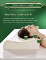Latex Pillow Thailand Massage Neck Pain release Pillows Protect Vertebrae Care Cervical Spine For Sleeping - Image 15