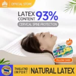Latex Pillow Thailand Massage Neck Pain release Pillows Protect Vertebrae Care Cervical Spine For Sleeping