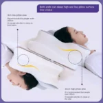 Memory Foam Cervical Pillow Ergonomic Orthopedic Neck Pain Pillow Slow Rebound Memory Cotton Butterfly Pillows For Sleeping - Image 3