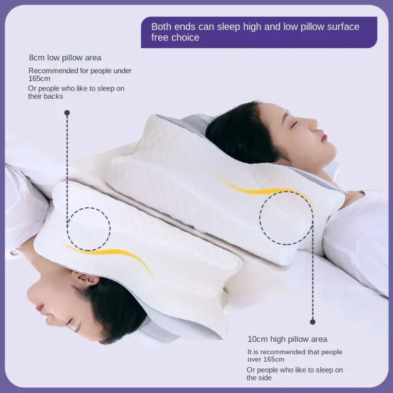 Memory Foam Cervical Pillow Ergonomic Orthopedic Neck Pain Pillow Slow Rebound Memory Cotton Butterfly Pillows For Sleeping - Image 3