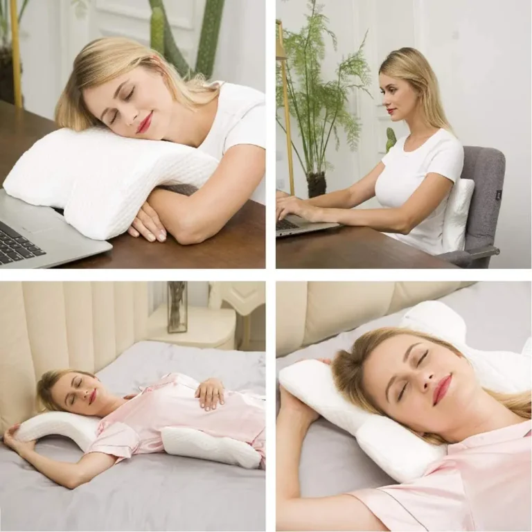 Couple Cuddle Pillow with Hand Hole Memory Foam Love Pillow for Couples Anti-Hand Numb Desk Nap Sleeping Pillow Valentine's Day - Image 3