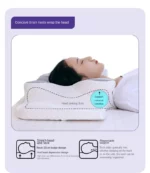 Memory Foam Cervical Pillow Ergonomic Orthopedic Neck Pain Pillow Slow Rebound Memory Cotton Butterfly Pillows For Sleeping - Image 12