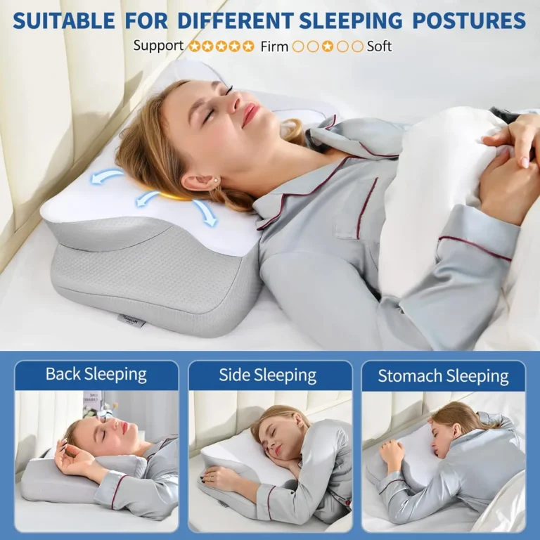 Cervical Pillow for Neck Pain Relief Ergonomic Memory Foam Pillow for Sleeping Comfort Support and Breathable Pillowcase - Image 9