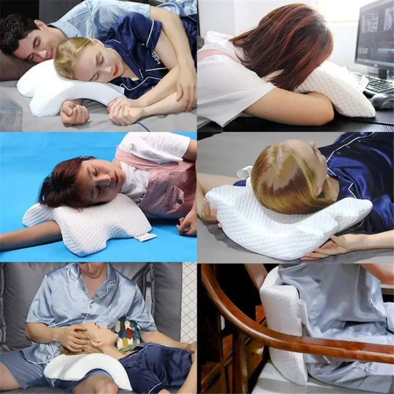 Couple Cuddle Pillow with Hand Hole Memory Foam Love Pillow for Couples Anti-Hand Numb Desk Nap Sleeping Pillow Valentine's Day - Image 4
