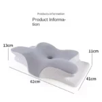 Memory Foam Cervical Pillow Ergonomic Orthopedic Neck Pain Pillow Slow Rebound Memory Cotton Butterfly Pillows For Sleeping - Image 6