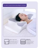 Memory Foam Cervical Pillow Ergonomic Orthopedic Neck Pain Pillow Slow Rebound Memory Cotton Butterfly Pillows For Sleeping - Image 13