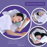 Memory Foam Cervical Pillow Ergonomic Orthopedic Neck Pain Pillow Slow Rebound Memory Cotton Butterfly Pillows For Sleeping - Image 2