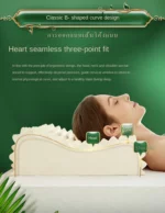 Latex Pillow Thailand Massage Neck Pain release Pillows Protect Vertebrae Care Cervical Spine For Sleeping - Image 16