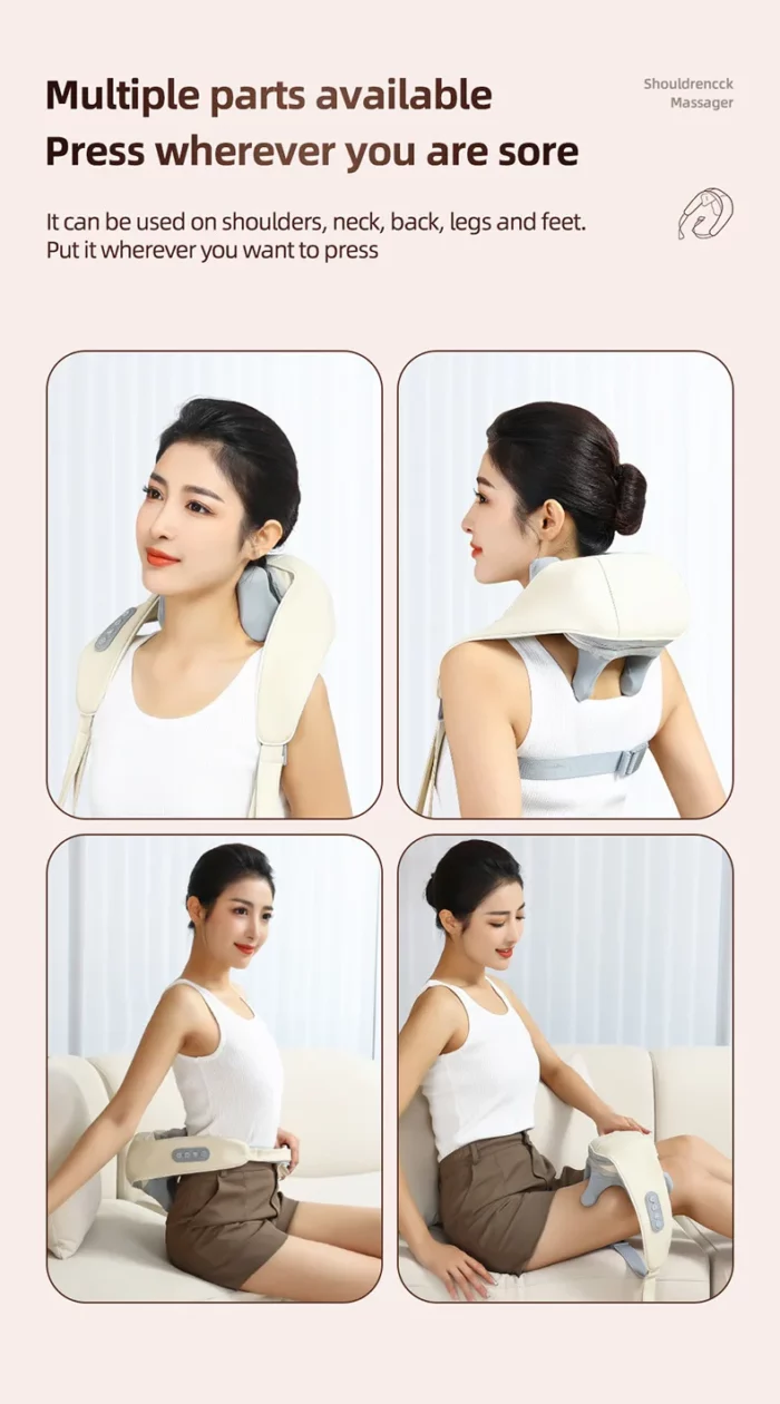 Neck Massager with Heat, Shoulder Massager, Shiatsu Neck and Back Massager, Muscle Pain Relief-Office, Home & Car - Image 20