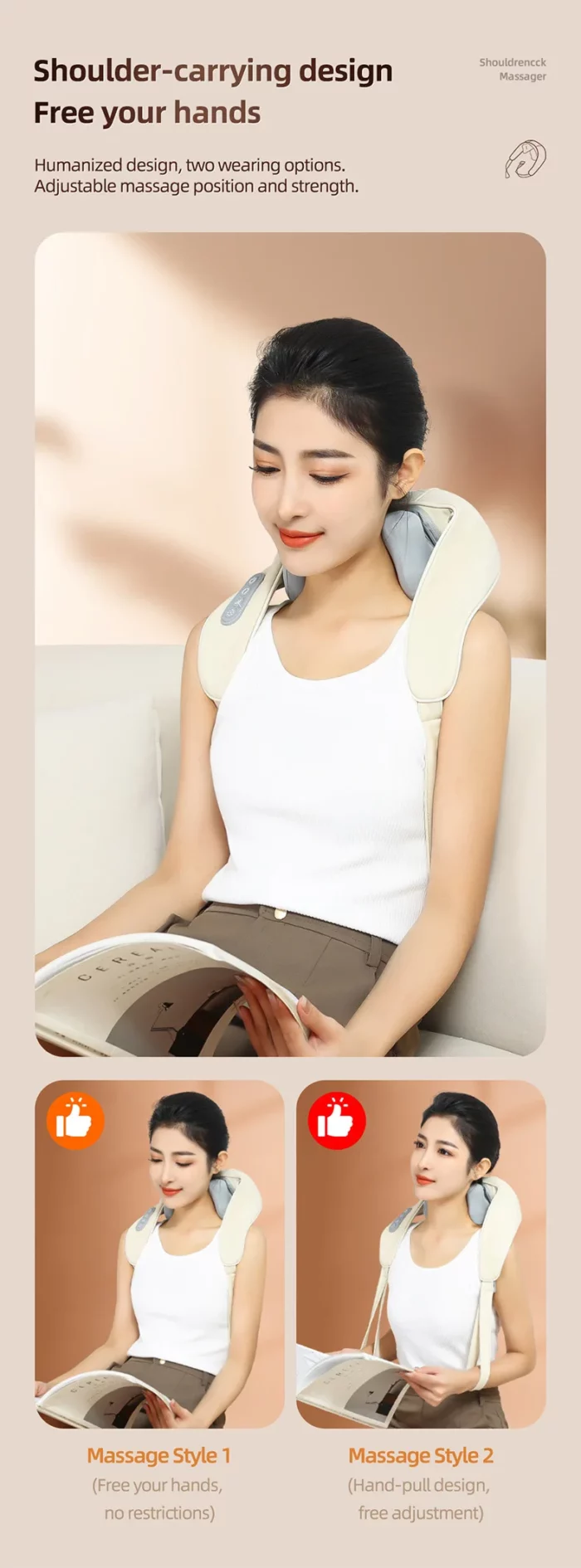 Neck Massager with Heat, Shoulder Massager, Shiatsu Neck and Back Massager, Muscle Pain Relief-Office, Home & Car - Image 15
