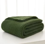 Corn Grain Calm Throw Textured Waffle Blanket - Image 6