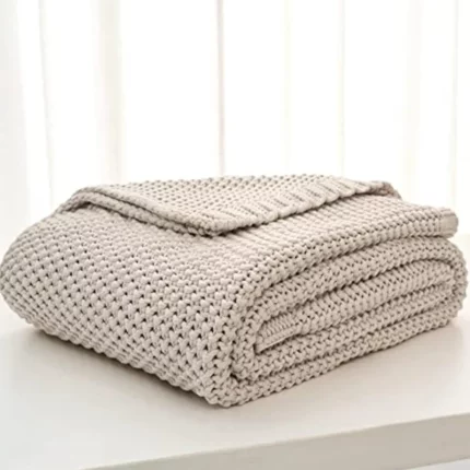 Corn Grain Calm Throw Textured Waffle Blanket