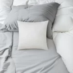 2Pcs Cushion Inserts Soft Square Pillow Luxe Sateen Pillowcase Set - Image 3