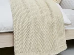 Corn Grain Calm Throw Textured Waffle Blanket - Image 13
