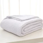 Corn Grain Calm Throw Textured Waffle Blanket - Image 7