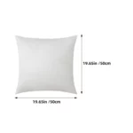 2Pcs Cushion Inserts Soft Square Pillow Luxe Sateen Pillowcase Set - Image 4