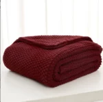 Corn Grain Calm Throw Textured Waffle Blanket - Image 8