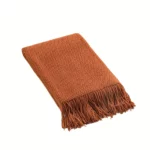 Morandi Calm Throw  Soft Knit Blanket with Tassels - Image 5